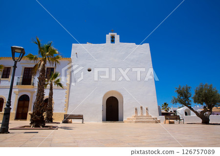 Sant Francesc Javier white church in Formentera 126757089