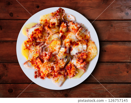 Pulpo a la gallega octopus spanish recipe 126757145