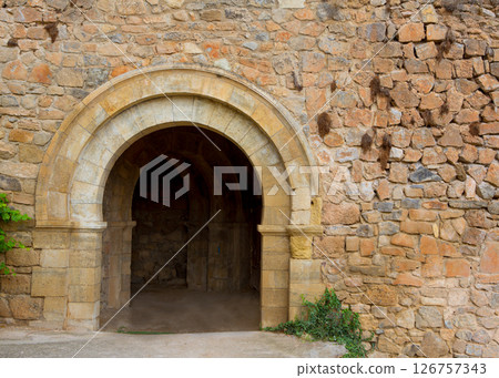 Canete Cuenca puerta San Bartolome stone fort Spain 126757343