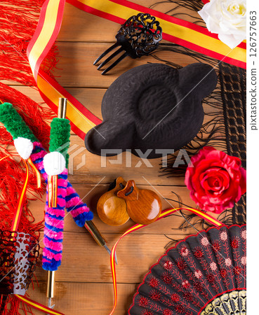 Bullfighter and flamenco typical from Espana Spain torero 126757663