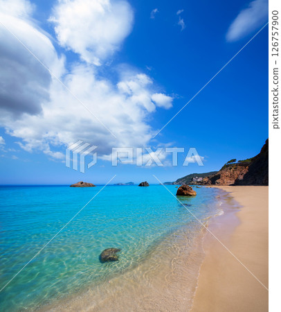 Ibiza Aigues Blanques Aguas Blancas Beach at Santa Eulalia Ibiza Aigues Blanques Aguas Blancas Beach at Santa Eulalia 126757900