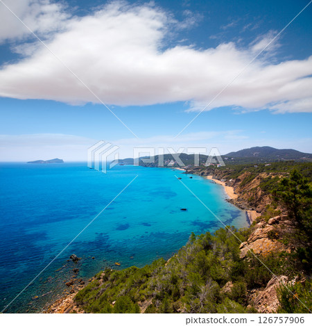 Ibiza Aigues Blanques Aguas Blancas Beach at Santa Eulalia Ibiza Aigues Blanques Aguas Blancas Beach at Santa Eulalia 126757906