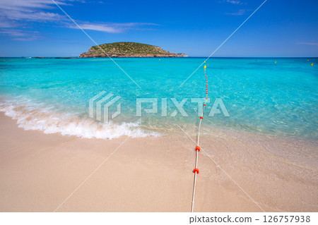 Ibiza Cala Conta Comte beach in Sant Josep Ibiza Cala Conta Comte beach in Sant Josep 126757938