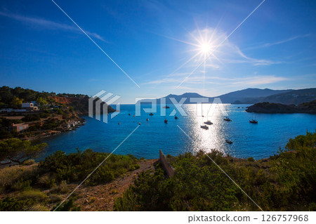 Ibiza Es Porroig also Port Roig view at Balearic Ibiza Es Porroig also Port Roig view at Balearic 126757968