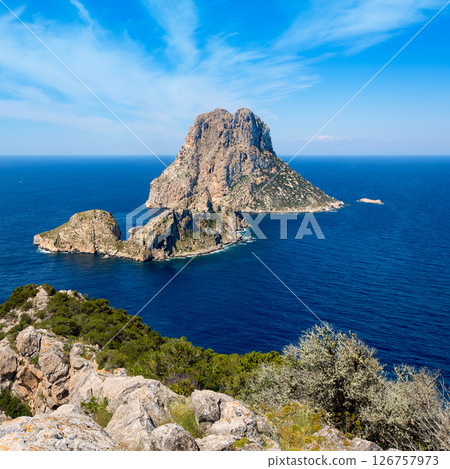 Ibiza Es Vedra and Vedranell from Torre des Savinar Ibiza Es Vedra and Vedranell from Torre des Savinar 126757973