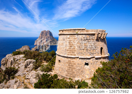 Ibiza Es Vedra view from Torre des Savinar Tower Ibiza Es Vedra view from Torre des Savinar Tower 126757982