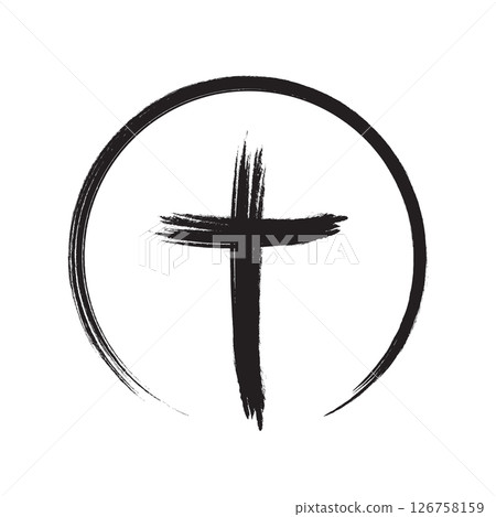simple handdrawn religion cross isolated vector illustration simple handdrawn religion cross isolated vector illustration 126758159