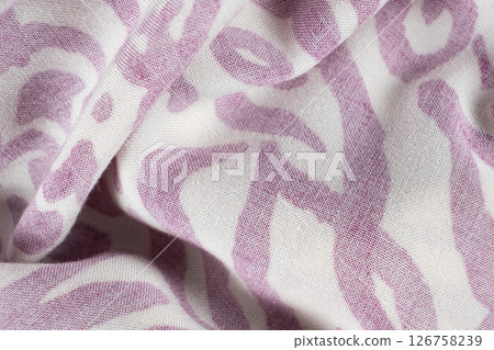 Macro View of Pure Viscose Fabric Texture 126758239