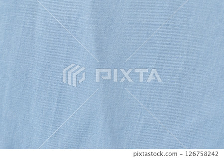 Blue Polyester Elastane Fabric Close-up Blue Polyester Elastane Fabric Close-up 126758242