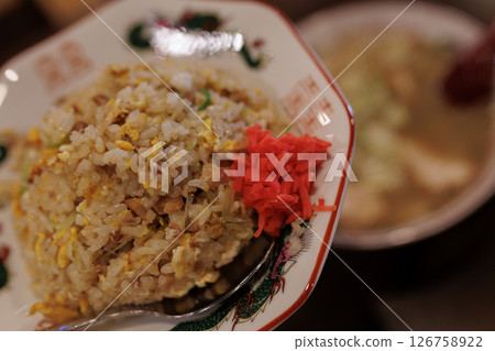 Niboshi ramen and fried rice set Niboshi ramen and fried rice set 126758922