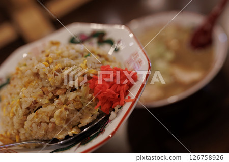Niboshi ramen and fried rice set Niboshi ramen and fried rice set 126758926