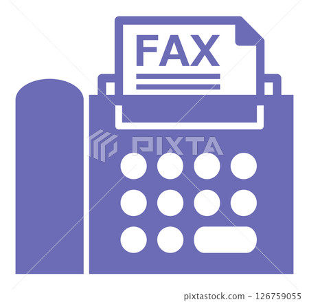 用於傳送工作文件或文字的傳真機 126759055