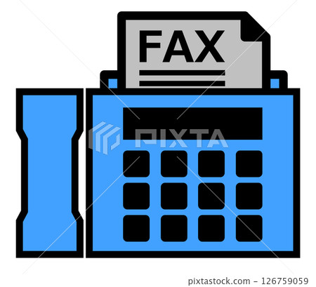 A fax machine for sending documents or texts for work A fax machine for sending documents or texts for work 126759059