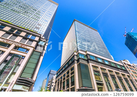 Tokyo cityscape in May. View of Coredo Muromachi 3 and the redevelopment project of Nihonbashi 1-chome. Into a new era... = 28th 126759099