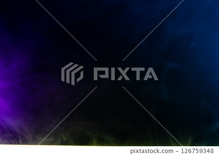 Blurred photo texture of colored smoke on a black background. Blurred photo texture of colored smoke on a black background. 126759348