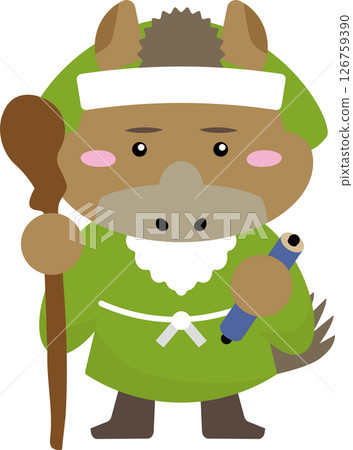 馬角色 Jurojin |祈求健康長壽的十二生肖插圖(2026 年,馬年) 馬角色 Jurojin |祈求健康長壽的十二生肖插圖(2026 年,馬年) 126759390