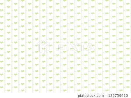[傳統日式圖案]無縫竹紋（綠色） 126759410