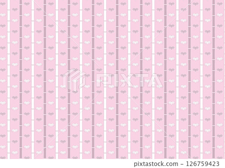 [傳統日式圖案]無縫竹紋（紅色） 126759423