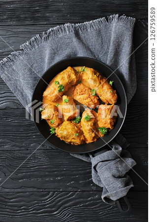 cabbage rolls with quinoa and ground meat filling cabbage rolls with quinoa and ground meat filling 126759589