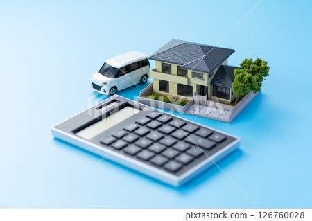房屋、汽車和計算器 126760028