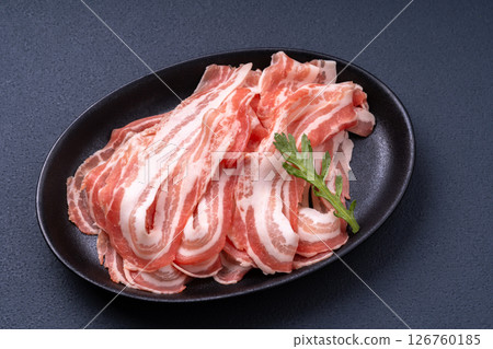 Pork belly for shabu-shabu 126760185