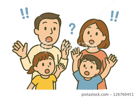 Family illustration material 126760451