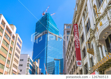 五月的日本東京城市景觀。他對日本橋、日本橋一丁目的再開發案充滿期待。邁向新的未來… 126760513