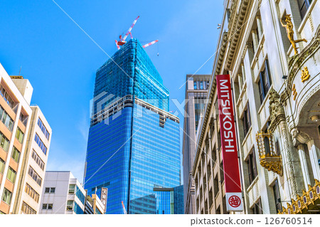 五月的日本東京城市景觀。他對日本橋、日本橋一丁目的再開發案充滿期待。邁向新的未來… 126760514