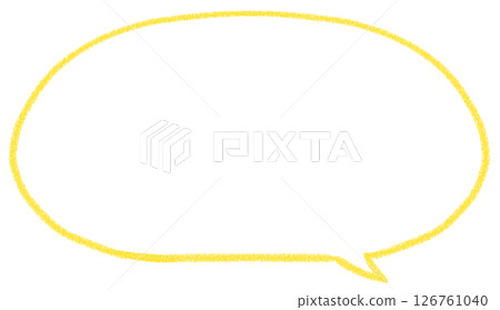簡單的手寫橢圓形對話泡泡 簡單的手寫橢圓形對話泡泡 126761040