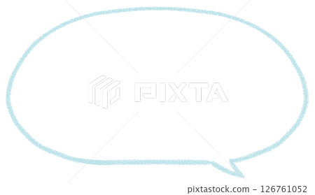 簡單的手寫橢圓形對話泡泡 126761052