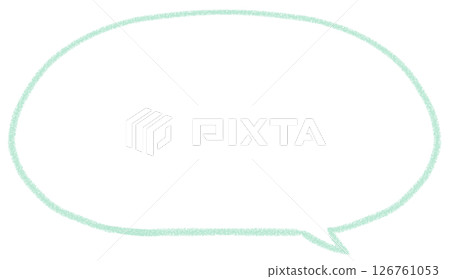 簡單的手寫橢圓形對話泡泡 126761053