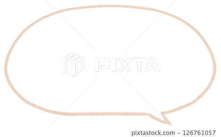 簡單的手寫橢圓形對話泡泡 126761057