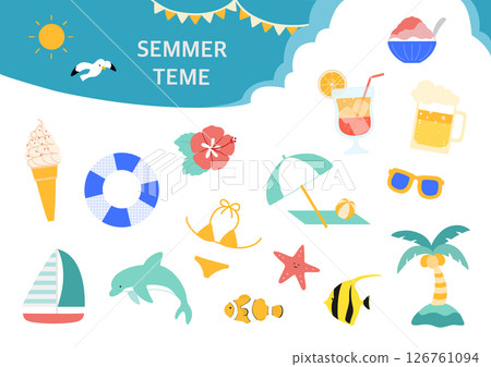 夏季插圖集01 126761094