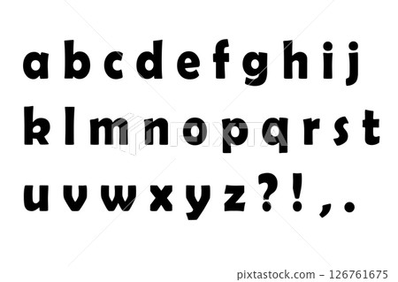 字母 2 小寫簡單黑色 126761675