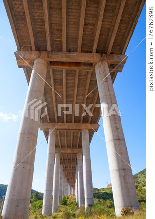 viaducto de Bunol in Autovia A-3 road Valencia viaducto de Bunol in Autovia A-3 road Valencia 126762398