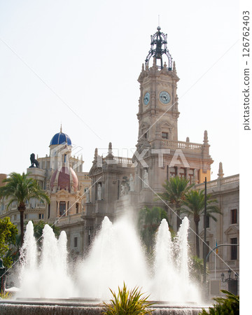 Valencia Plaza del ayuntamiento city town hall square Valencia Plaza del ayuntamiento city town hall square 126762403
