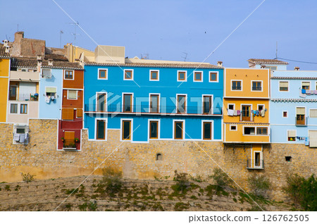 Colorful houses in Villajoyosa La vila Joiosa Alicante 126762505