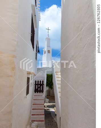 Binibequer Vell in Menorca Binibeca white village Sant Lluis 126762805