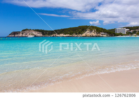 Menorca Cala Galdana Beach in Ciutadella at Balearic Menorca Cala Galdana Beach in Ciutadella at Balearic 126762806