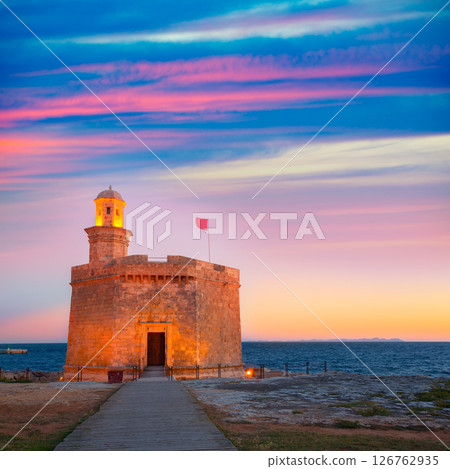 Ciutadella Castell de Sant Nicolas sunset Castillo San Nicolas Ciutadella Castell de Sant Nicolas sunset Castillo San Nicolas 126762935