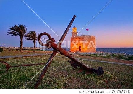 Ciutadella Castell de Sant Nicolas sunset Castillo San Nicolas Ciutadella Castell de Sant Nicolas sunset Castillo San Nicolas 126762938