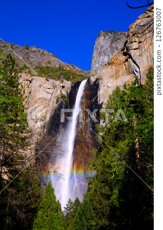 Yosemite Bridalveil fall waterfall California 126763007