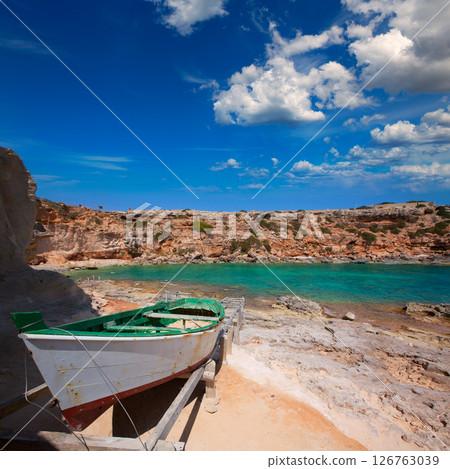 Formentera Cala en Baster in Balearic Islands of Spain 126763039