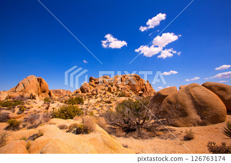 Skull rock in Joshua tree National Park Mohave California Skull rock in Joshua tree National Park Mohave California 126763174