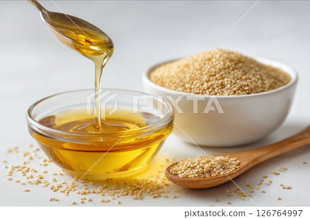 芝麻油烹飪圖像 芝麻油烹飪圖像 126764997