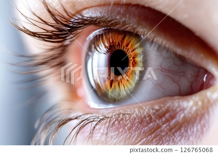 Close up of a human eye with striking details 126765068