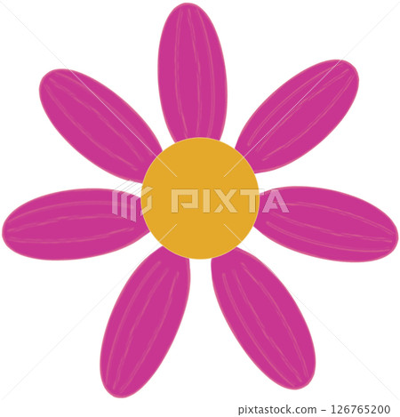 Beautiful shape and colors of purple blossom flower petals. 126765200