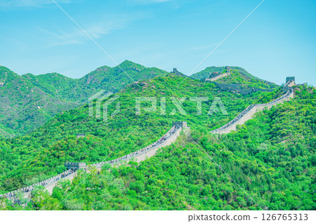 View from the Great Wall of China View from the Great Wall of China 126765313