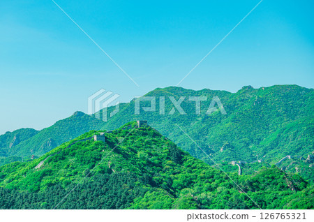 View from the Great Wall of China View from the Great Wall of China 126765321
