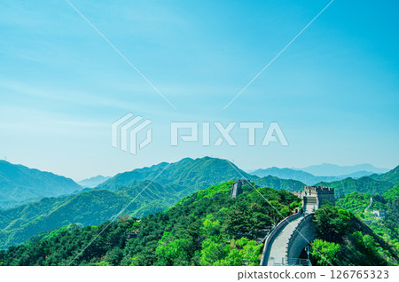 View from the Great Wall of China View from the Great Wall of China 126765323